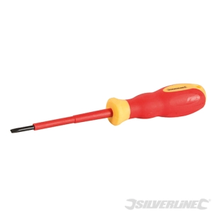 Silverline - Tournevis d'électricien VDE à poignée caoutchoutée 3 pcs - 0 5 x 3 x 75 mm