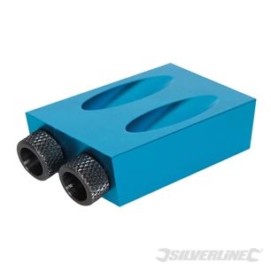 Silverline - Gabarit de perçage pour vissage oblique - 6 8 et 10 mm