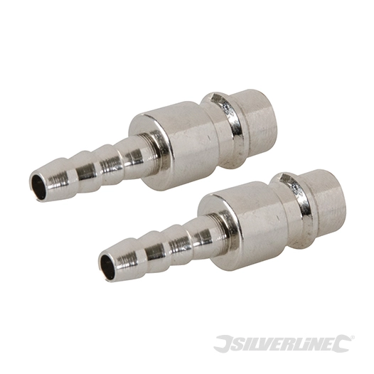 Silverline - Coupleurs européens pour tuyau à air comprimé 2 pcs - Extrémité 8 mm