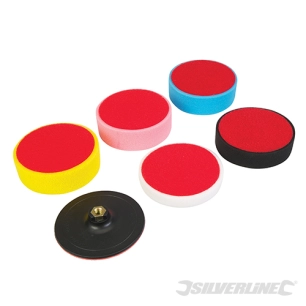Silverline - Éponges de polissage auto-agrippantes 6 pcs - 150 x 50 mm
