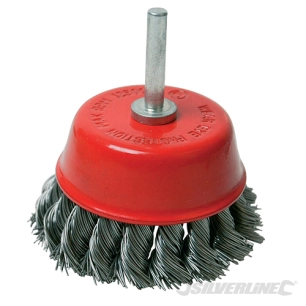 Silverline - Brosse boisseau à fils d'acier torsadés - 75 mm
