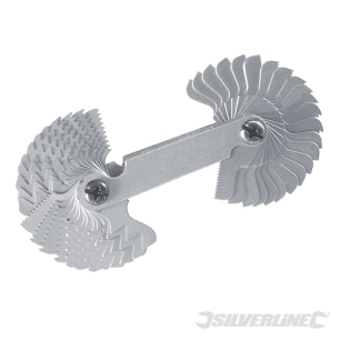 Silverline - Jauge de filetage combinée - 0 25 - 6 mm / 4 - 62 BSW