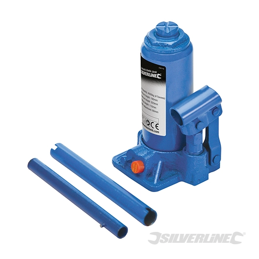 Silverline - Cric bouteille hydraulique - 4 tonnes