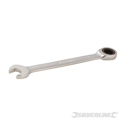 Silverline - Clé mixte à cliquet et tête droite - 13 mm