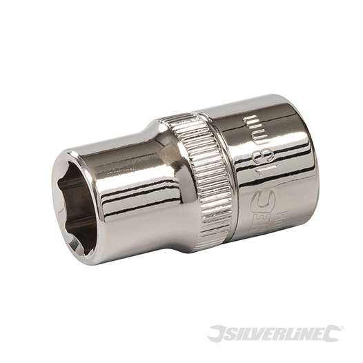 Silverline - Douille métrique 1/2'' 6 pointes - 13 mm