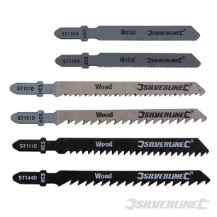 Silverline - Lames de scie sauteuse, 30 pcs - Bois / Métal, 30 pcs