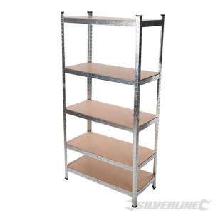 Silverline - Système d'étagères sans vis - 5 niveaux
