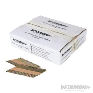 Fixman - Clous annelés galvanisés, 2 500 pcs - 2,9 x 50 mm