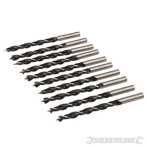 Silverline - Forets à bois, 10 pcs - 6 mm