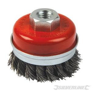 Silverline - Brosse coupe à fils d'acier torsadés - 80 mm