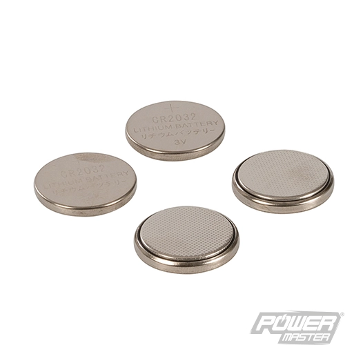 Powermaster - Piles bouton lithium CR2032, 4 pcs - CR2032