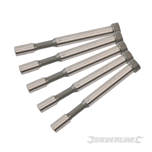 Silverline - Poinçons de grignoteuse pneumatique, 5 pcs - 5 pcs