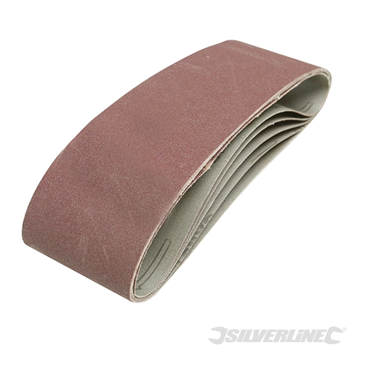 Silverline - Bandes abrasives 75 x 533 mm, 5 pcs - Grain 40