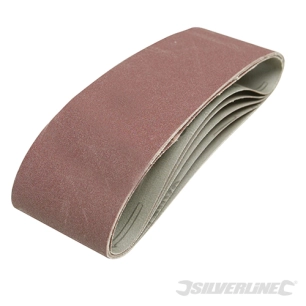 Silverline - Bandes abrasives 75 x 533 mm, 5 pcs - Grain 40
