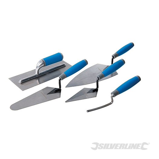 Silverline - Truelles à poignée caoutchoutée, 5 pcs - 5 pcs