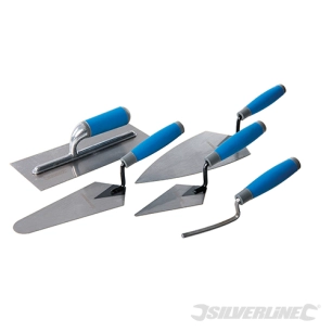 Silverline - Truelles à poignée caoutchoutée, 5 pcs - 5 pcs