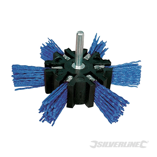 Silverline - Brosse éventail nylon - 100 mm, grain fin