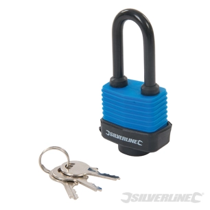 Silverline - Cadenas à anse longue résistant aux intempéries - 48 mm
