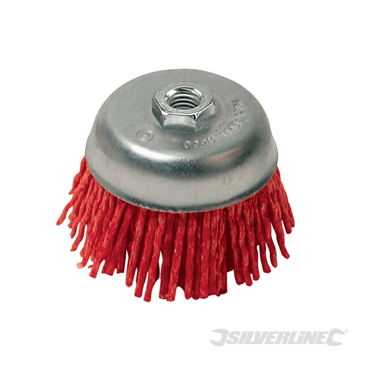 Silverline - Brosse boisseau à fils abrasifs - 100 mm - grossier