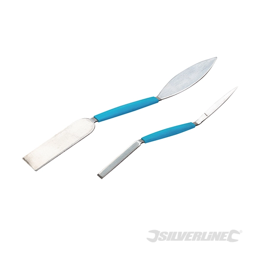 Silverline - Spatules de stucateur, 2 pcs - 8 x 192 mm et 26 x 254 mm