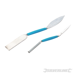 Silverline - Spatules de stucateur, 2 pcs - 8 x 192 mm et 26 x 254 mm