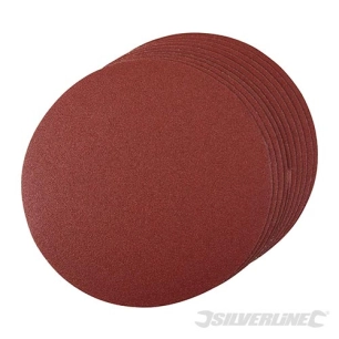 Silverline - Disques abrasifs auto-agrippants, 250 mm 10 pcs - Grain 80, 250 mm