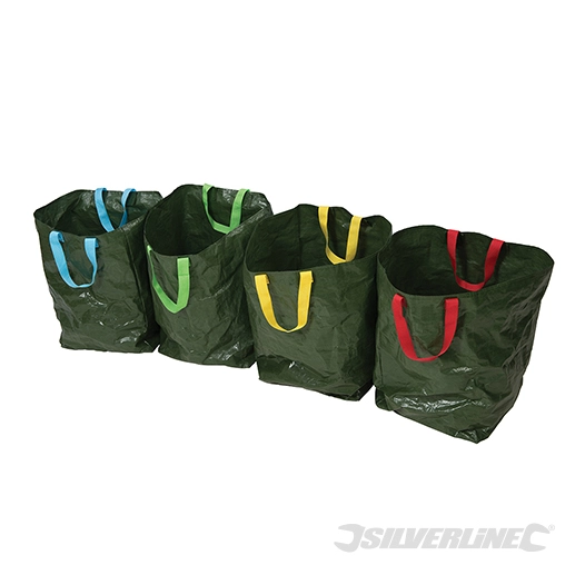 Silverline - Sacs de tri sélectif, 4 pcs - 400 x 320 x 320 mm