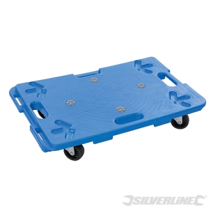 Silverline - Chariot plateforme en plastique emboîtable - 100 kg