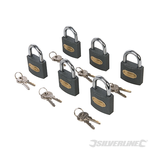 Silverline - Cadenas interchangeables en fer, 6 pcs - 50 mm