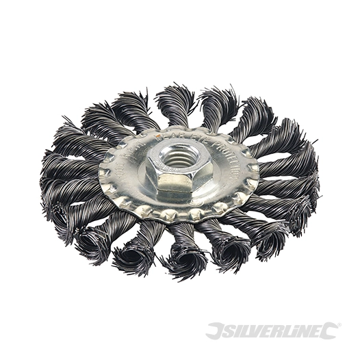 Silverline - Roue à fils d'acier torsadés - 100 mm