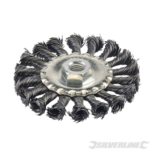 Silverline - Roue à fils d'acier torsadés - 100 mm