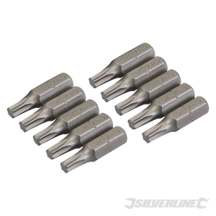 Silverline - 10 embouts T25 chrome-vanadium - T25
