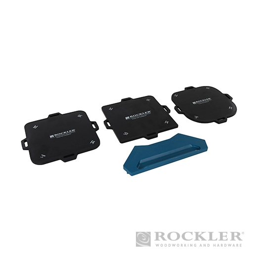 Rockler - Gabarits d'angle pour défonceuse, 4 pcs - Rayon de 1/8 - 1''