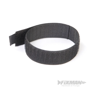 Fixman - Attache-câbles auto-agrippants, 10 pcs - 300 mm - Noir