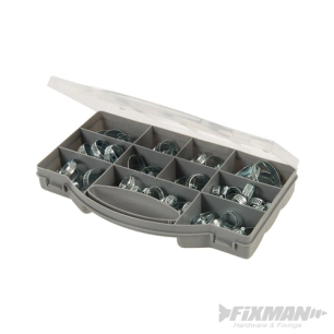 Fixman - Coffret de colliers pour tuyaux - 60 pcs