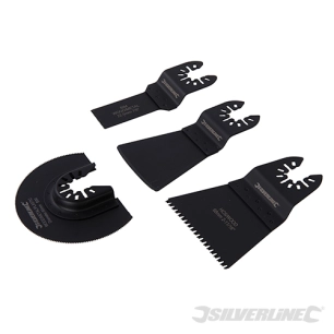 Silverline - Accessoires de coupe et grattage, 4 pcs - 4 pcs