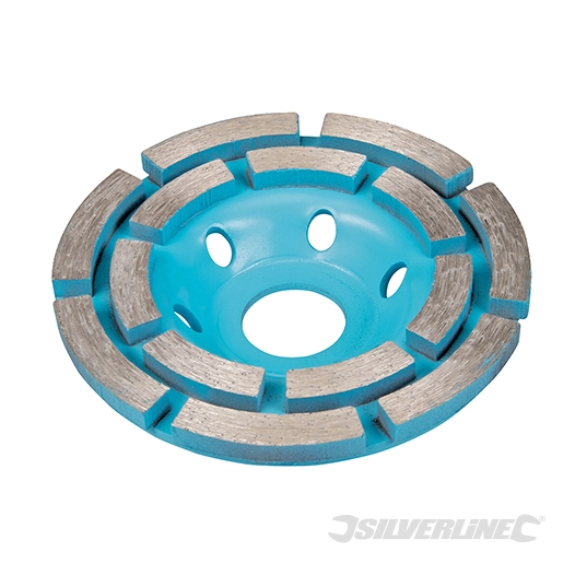 Silverline - Disque de meulage diamant - 100 x 22,23 mm à double rangée