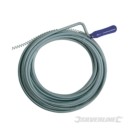 Silverline - Ressort de débouchage - 10 m x 9 mm