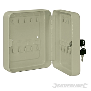 Silverline - Armoire de rangement 20 clés - 200 x 160 x 75 mm