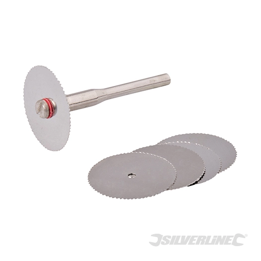 Silverline - Disques de coupe inox pour outil rotatif, 6 pcs - ø 22 mm