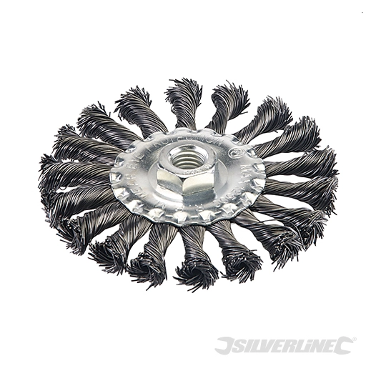 Silverline - Roue à fils d'acier torsadés - 115 mm