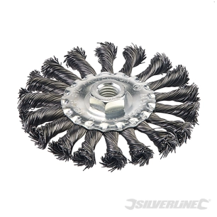 Silverline - Roue à fils d'acier torsadés - 115 mm