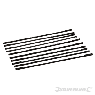 Silverline - Lames pour scie à chantourner 130 mm, 10 pcs - 21 TPI