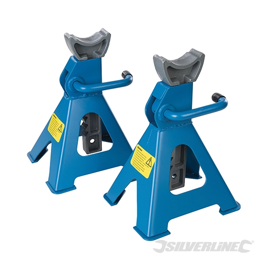 Silverline - Chandelles à crémaillère, 2 pcs - 3 tonnes