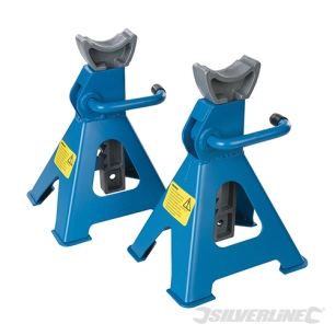 Silverline - Chandelles à crémaillère, 2 pcs - 3 tonnes