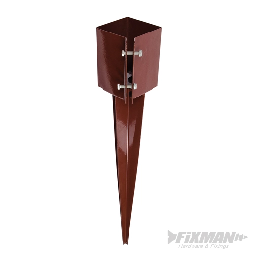 Fixman - Support pour poteau à insérer - 100 x 100 x 750 mm