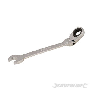 Silverline - Clé mixte à cliquet et à tête inclinable - 16 mm