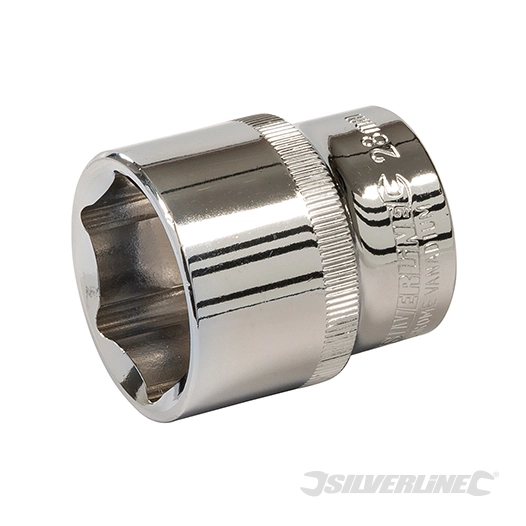 Silverline - Douille métrique 1/2'' 6 pointes - 28 mm