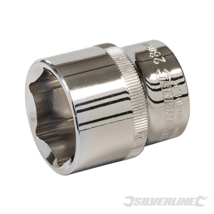 Silverline - Douille métrique 1/2'' 6 pointes - 28 mm