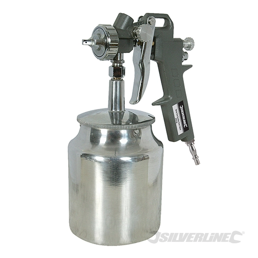 Silverline - Pistolet à peinture à alimentation par aspiration - 750 ml